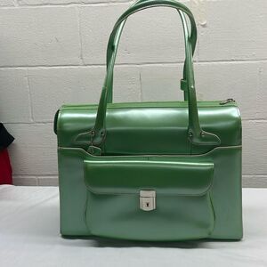 Green Women's Laptop Bag - Structured Tote